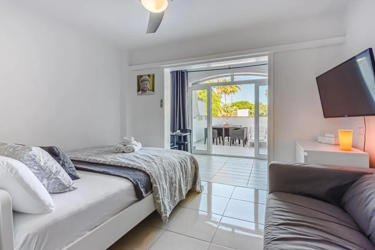 Fantastic Large Studio In Front Of Beach Heated Pool Wifi Arona  Apartment